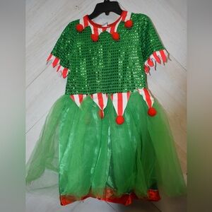 Sparkling Green Holiday Dress for Kids